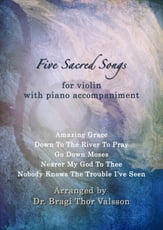 Five Sacred Songs - Violin with Piano Accompaniment P.O.D cover